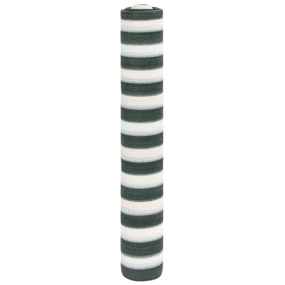 Zaunblende 1,5X25 M Hdpe 195 G/M² Grün Und Weiß