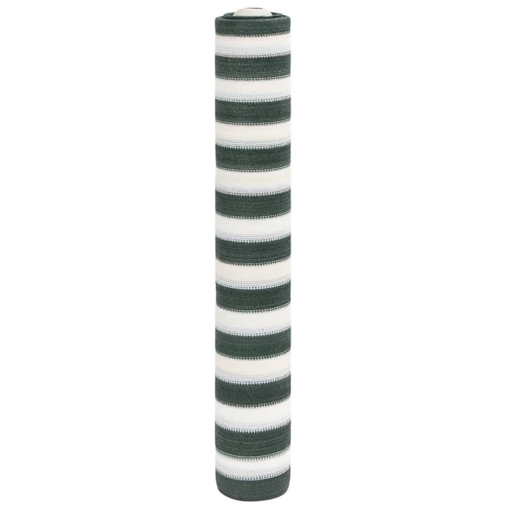 Zaunblende 2X25 M Hdpe 75 G/M² Grün Und Weiß