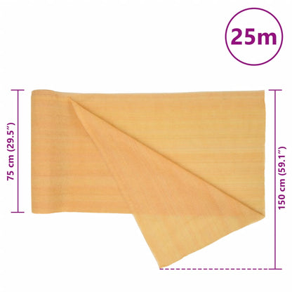 Zaunblende 1,5X25 M Hdpe 150 G/M² Sandfarbe