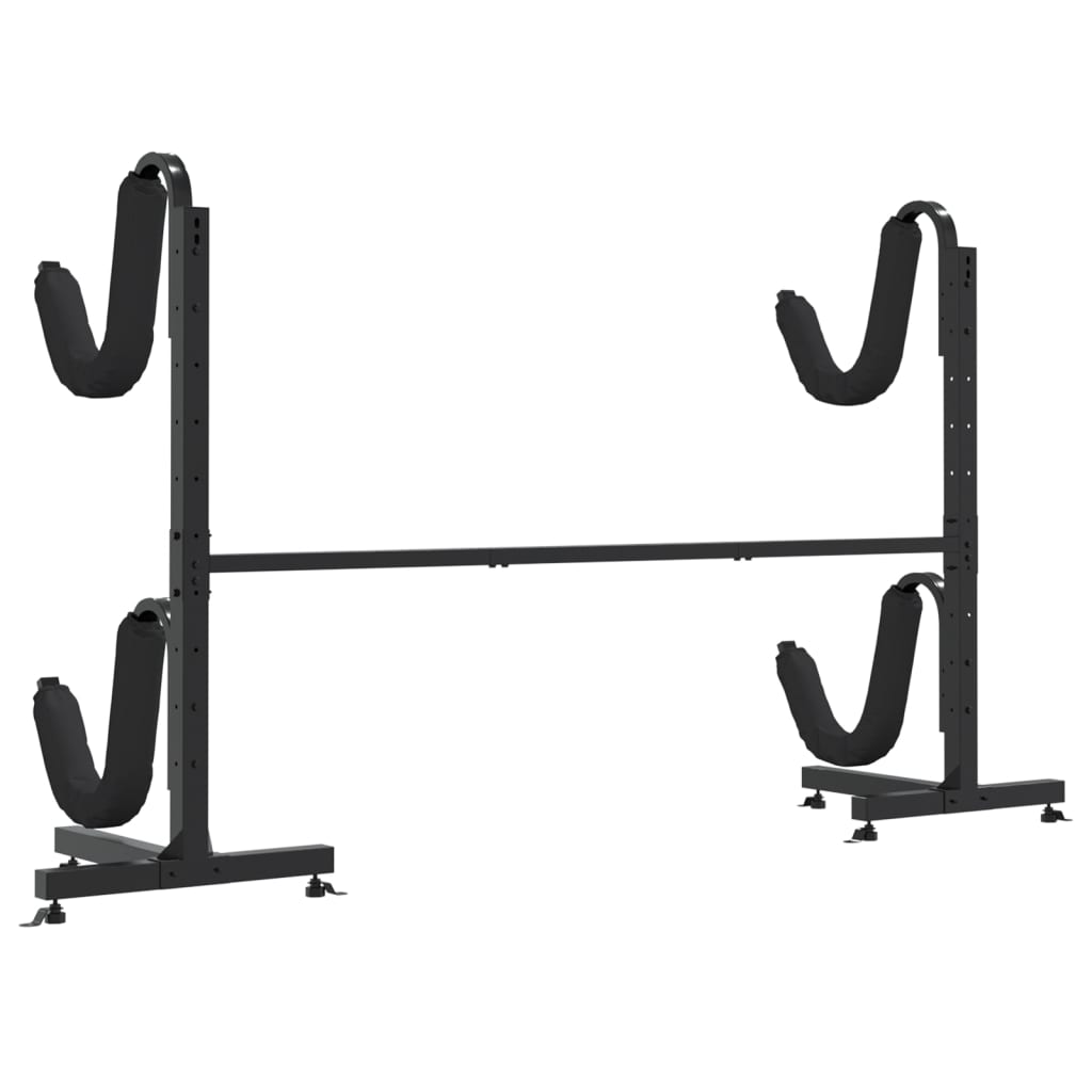 Lagerregal Für 2 Kajaks 250X57X127,5 Cm Stahl Weiß