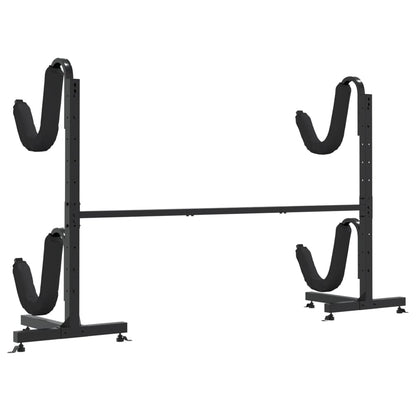 Lagerregal Für 2 Kajaks 250X57X127,5 Cm Stahl Weiß