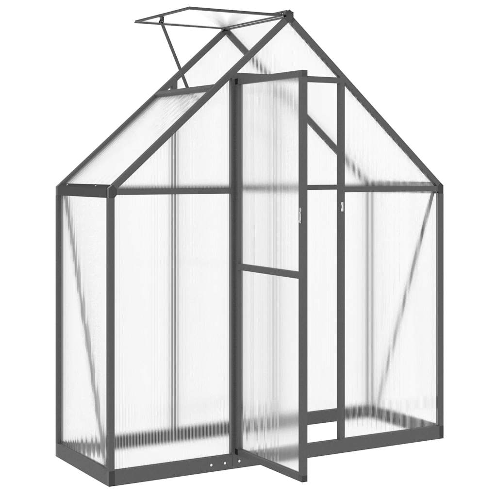 Gewächshaus Mit Fundamentrahmen 169X58X195 Cm Alu