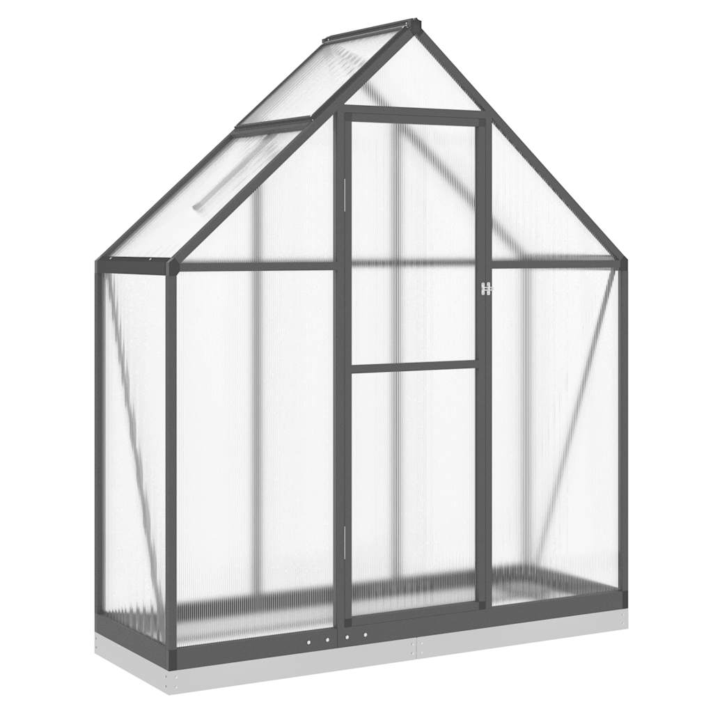 Gewächshaus Mit Fundamentrahmen 169X58X202 Cm Alu