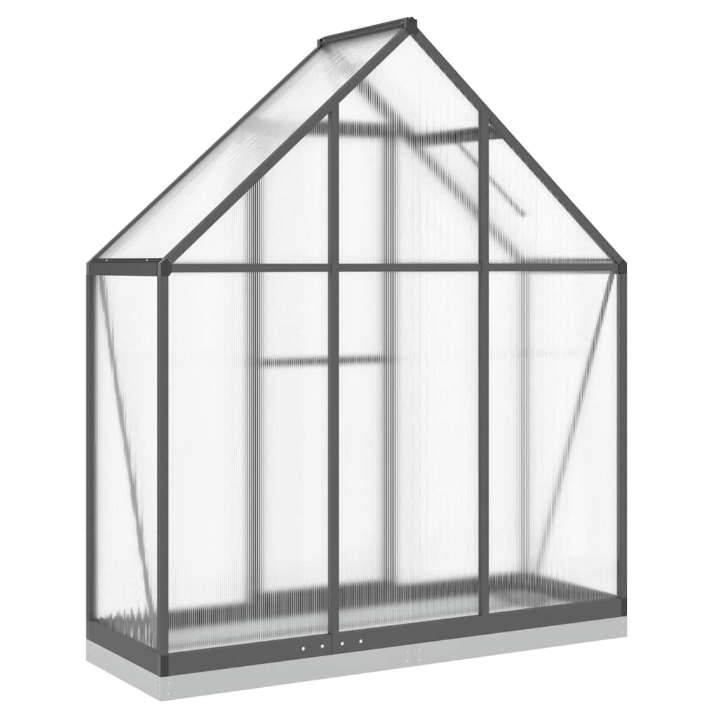 Gewächshaus Mit Fundamentrahmen 169X58X202 Cm Alu
