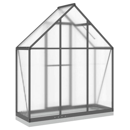 Gewächshaus Mit Fundamentrahmen 169X58X202 Cm Alu