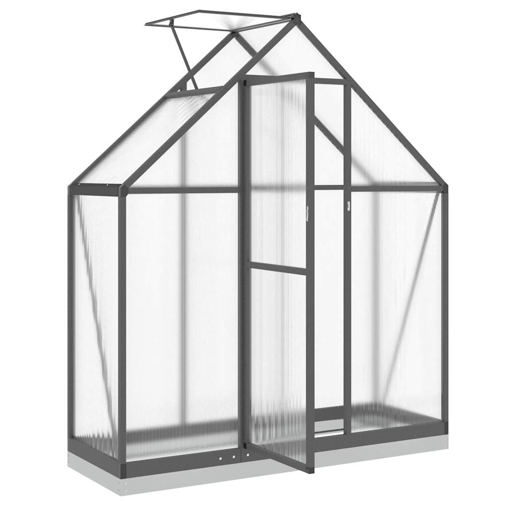 Gewächshaus Mit Fundamentrahmen 169X58X202 Cm Alu