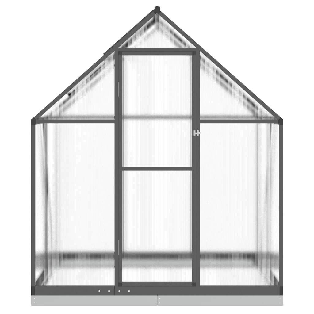 Gewächshaus Mit Fundamentrahmen 169X114X202 Cm Alu