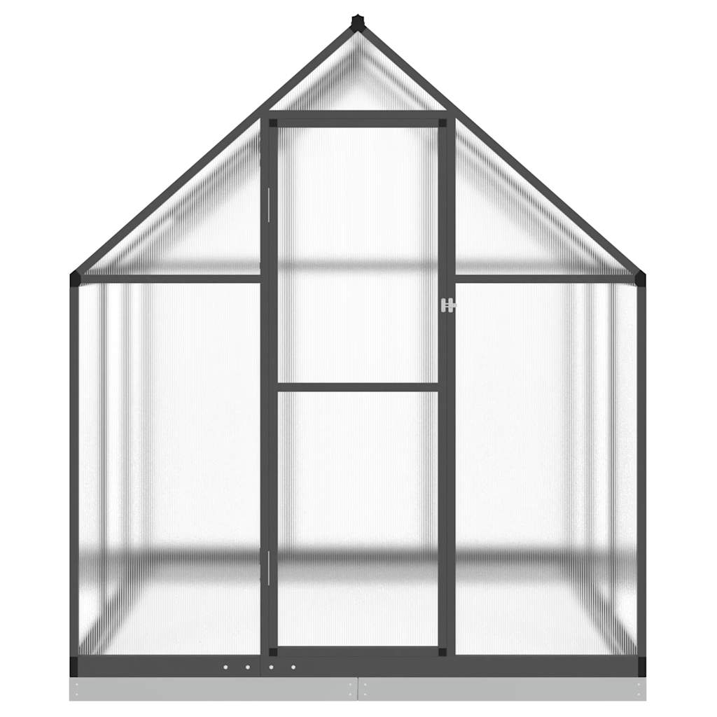 Gewächshaus Mit Fundamentrahmen 169X169X202 Cm Alu