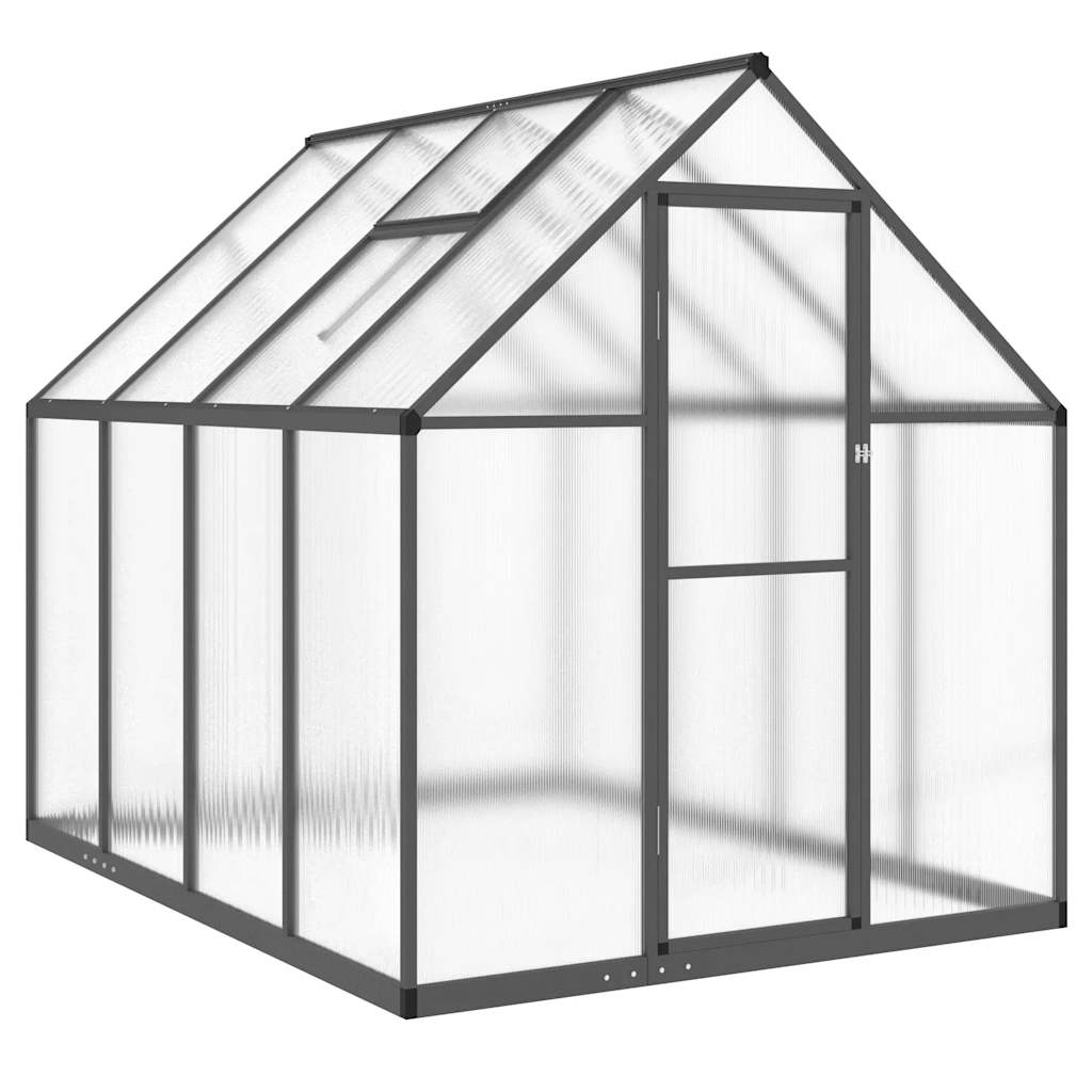 Gewächshaus Mit Fundamentrahmen 224X169X195 Cm Alu