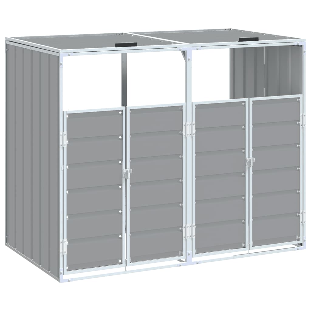 Mülltonnenbox Für 2 Tonnen 144X81X113 Cm Stahl