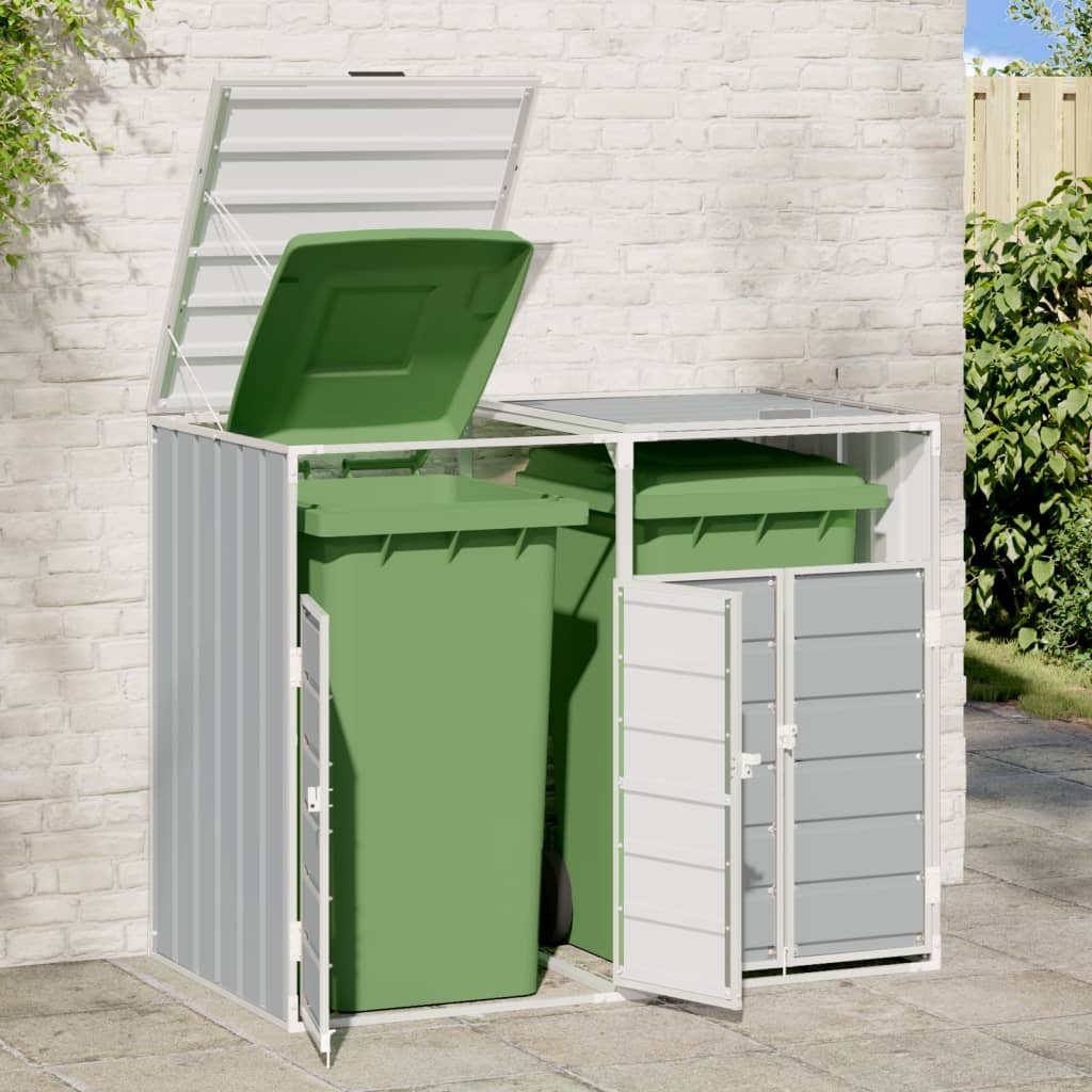 Mülltonnenbox Für 2 Tonnen 144X81X113 Cm Stahl