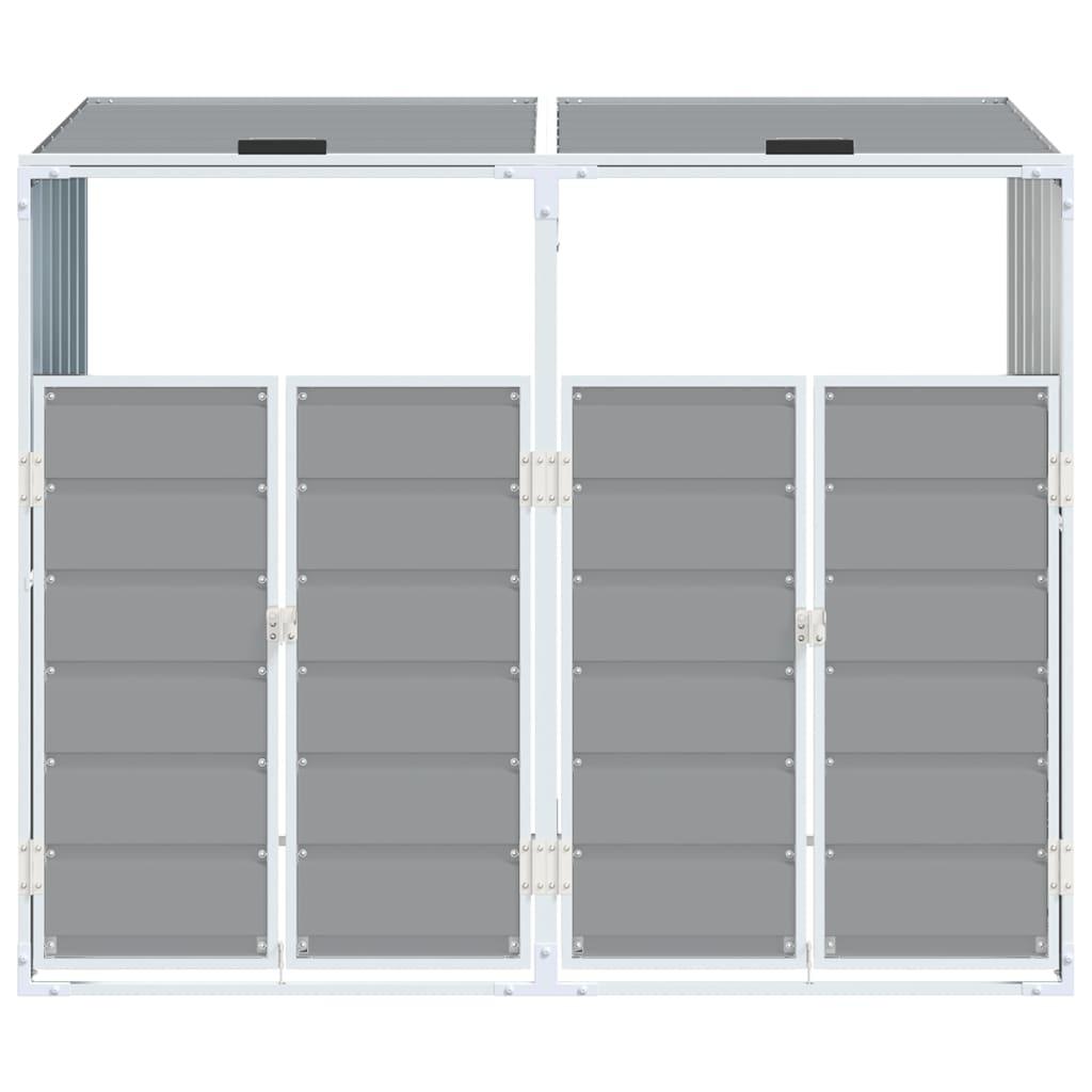 Mülltonnenbox Für 2 Tonnen 144X81X113 Cm Stahl