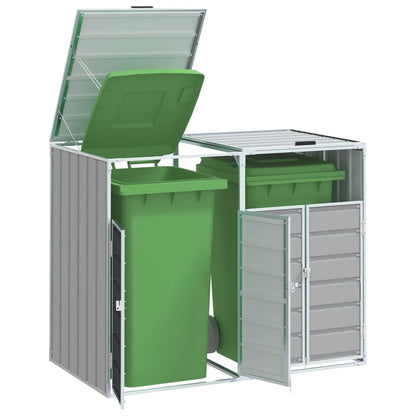 Mülltonnenbox Für 2 Tonnen 144X81X113 Cm Stahl