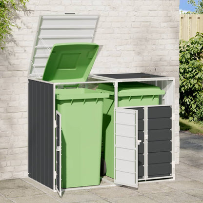 Mülltonnenbox Für 2 Tonnen 144X81X113 Cm Stahl