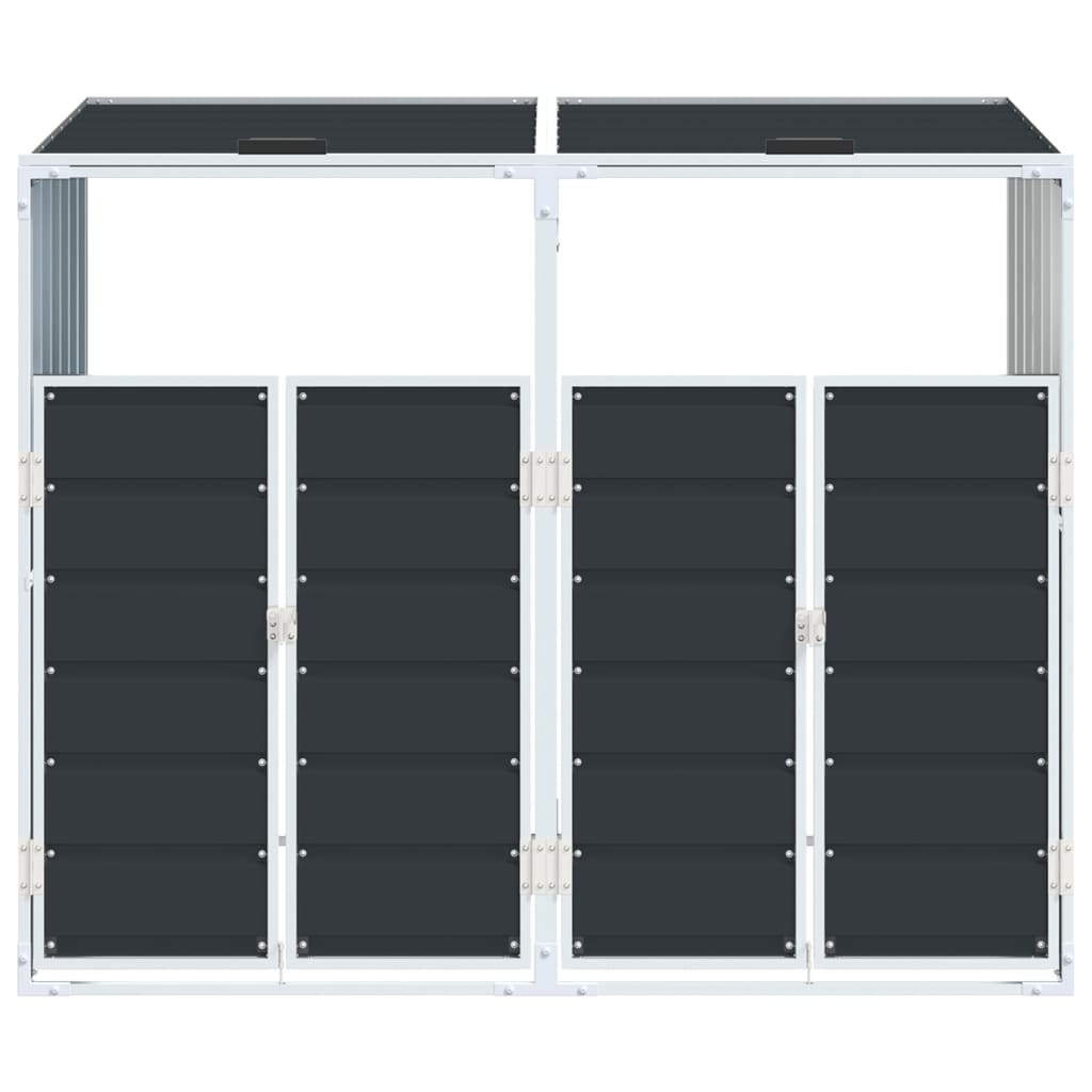 Mülltonnenbox Für 2 Tonnen 144X81X113 Cm Stahl