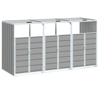 Mülltonnenbox Für 3 Tonnen 216X81X115 Cm Stahl