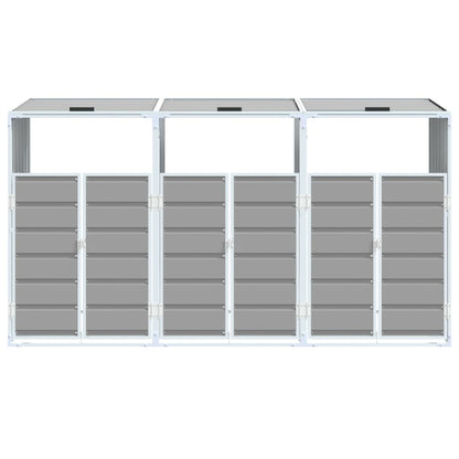 Mülltonnenbox Für 3 Tonnen 216X81X115 Cm Stahl