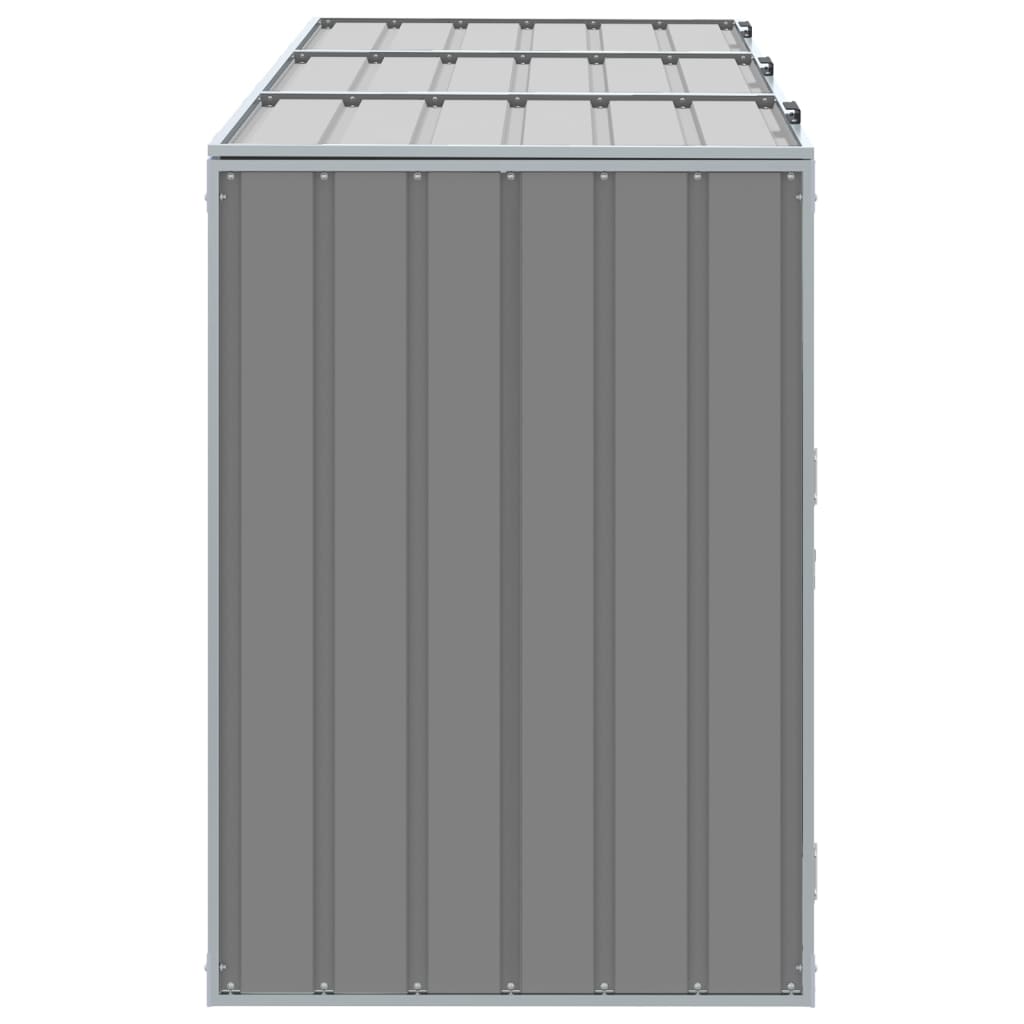 Mülltonnenbox Für 3 Tonnen 216X81X115 Cm Stahl