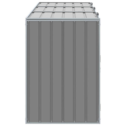 Mülltonnenbox Für 3 Tonnen 216X81X115 Cm Stahl