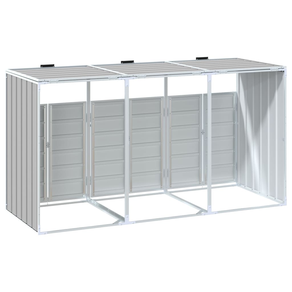 Mülltonnenbox Für 3 Tonnen 216X81X115 Cm Stahl