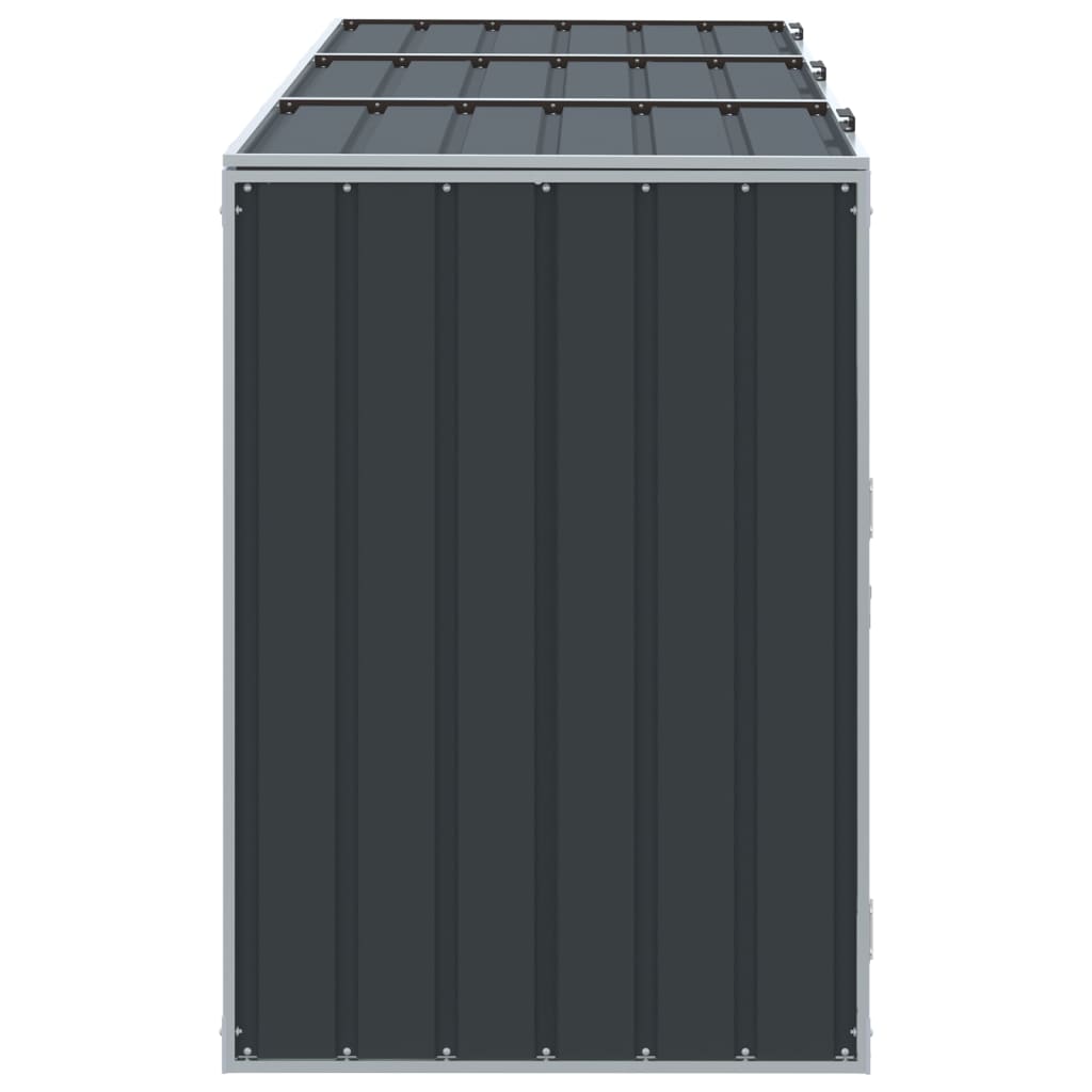 Mülltonnenbox Für 3 Tonnen 216X81X115 Cm Stahl