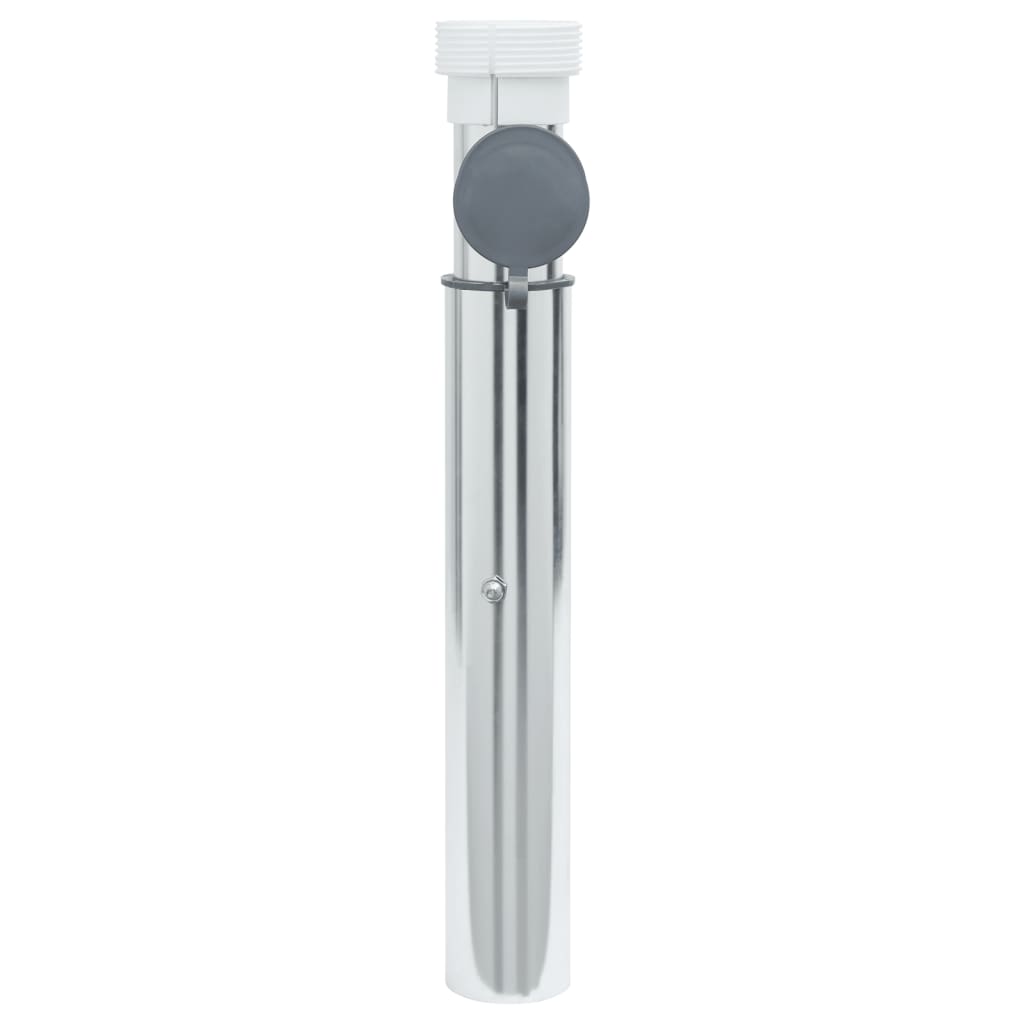 Bodenhülse Für Sonnenschirm Mit 40-50 Mm Mast Silbern Aluminum Creme