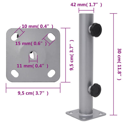 Sonnenschirmständer Für Ø32/34/38 Mm Mast N Stahl