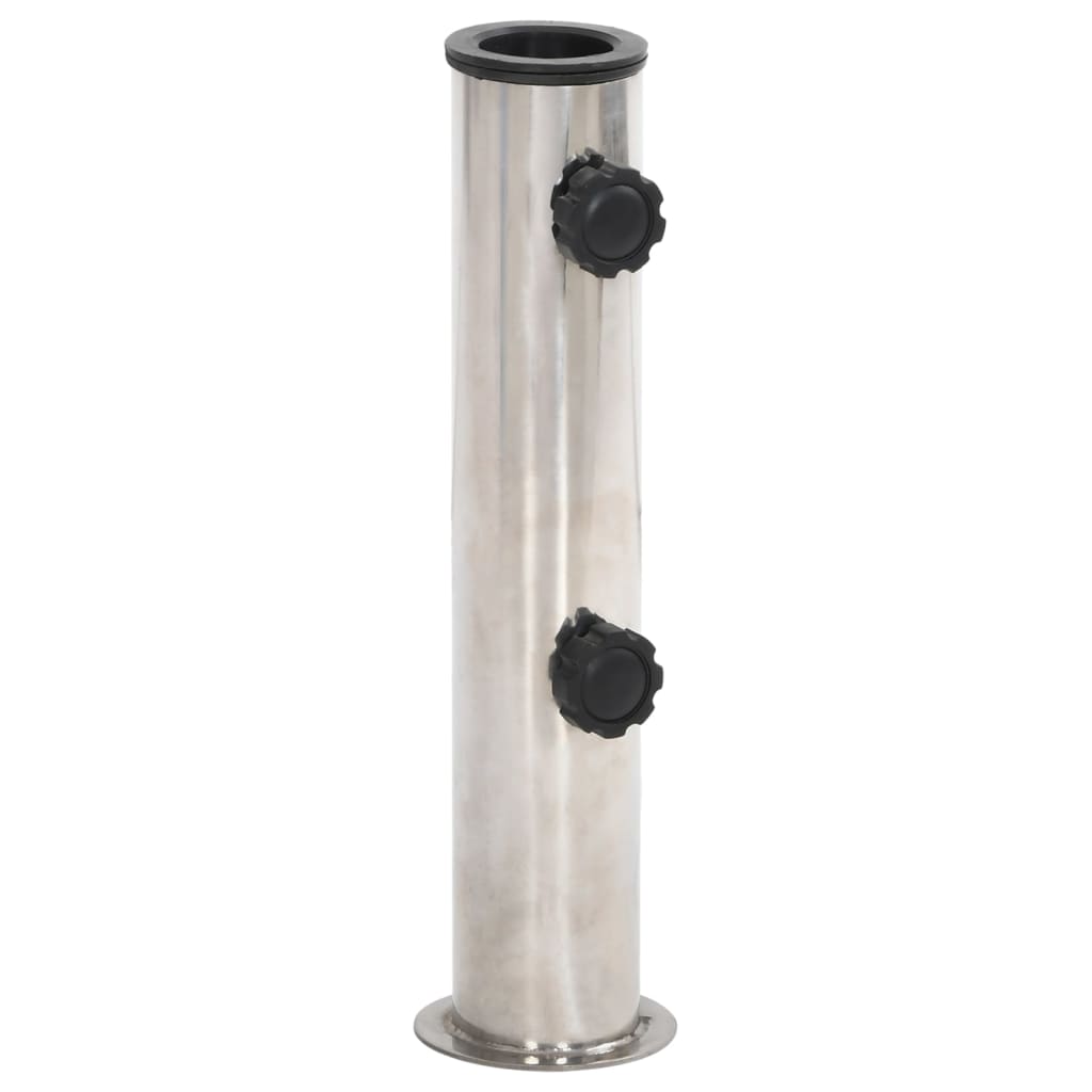 Sonnenschirmständer Für Ø38/48 Mm Mast Silbern Edelstahl Anthrazit