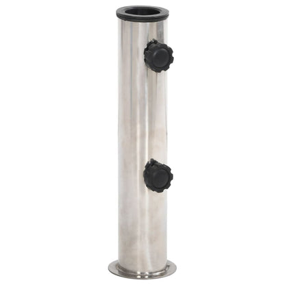 Sonnenschirmständer Für Ø38/48 Mm Mast Silbern Edelstahl Anthrazit