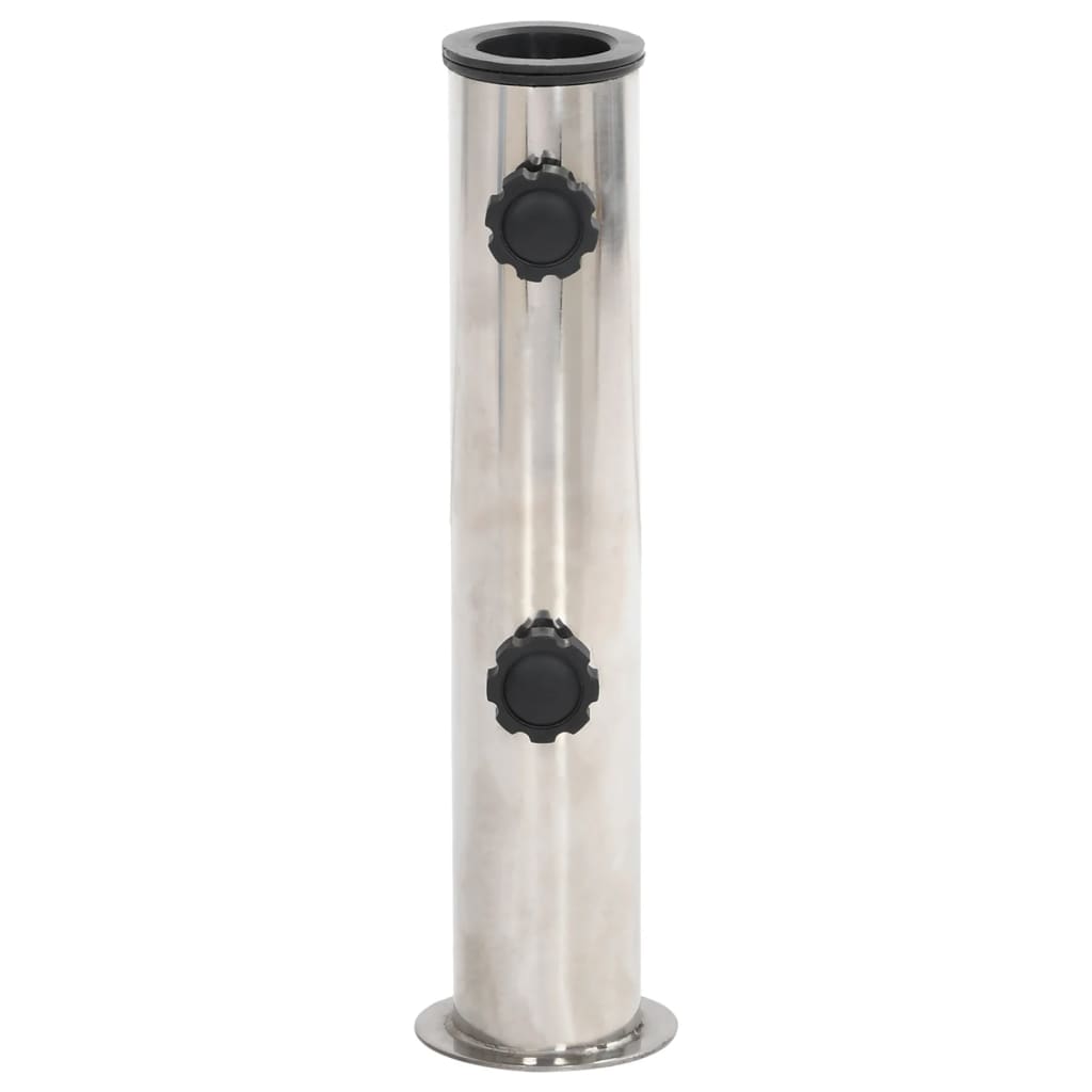 Sonnenschirmständer Für Ø38/48 Mm Mast Silbern Edelstahl Anthrazit