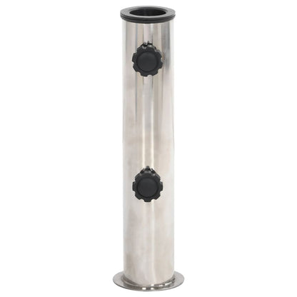 Sonnenschirmständer Für Ø38/48 Mm Mast Silbern Edelstahl Anthrazit