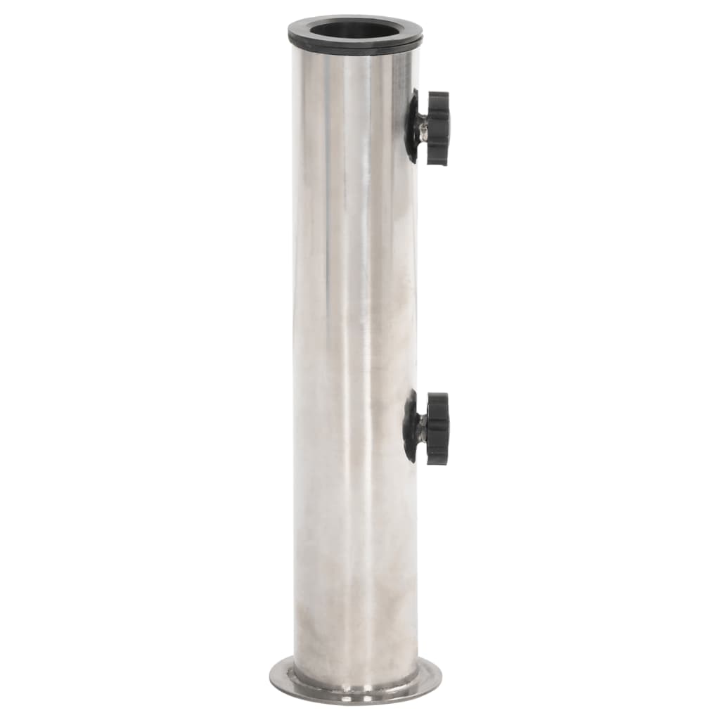 Sonnenschirmständer Für Ø38/48 Mm Mast Silbern Edelstahl Anthrazit