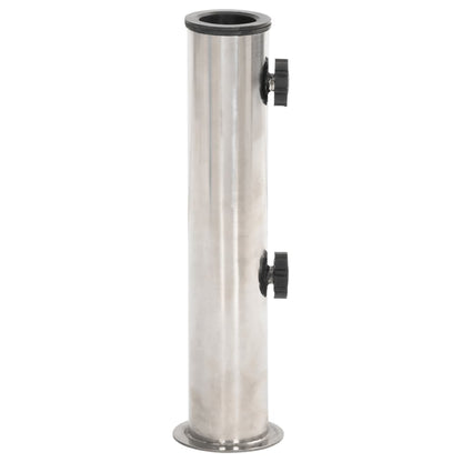 Sonnenschirmständer Für Ø38/48 Mm Mast Silbern Edelstahl Anthrazit