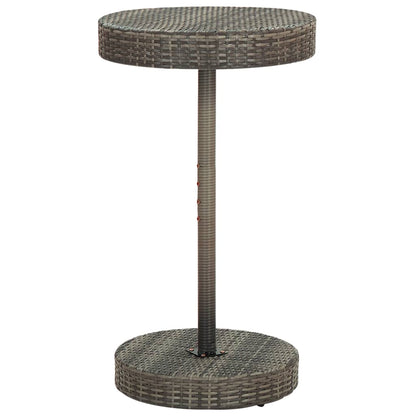 3-Tlg. Gartenbar-Set Mit Kissen Poly Rattan