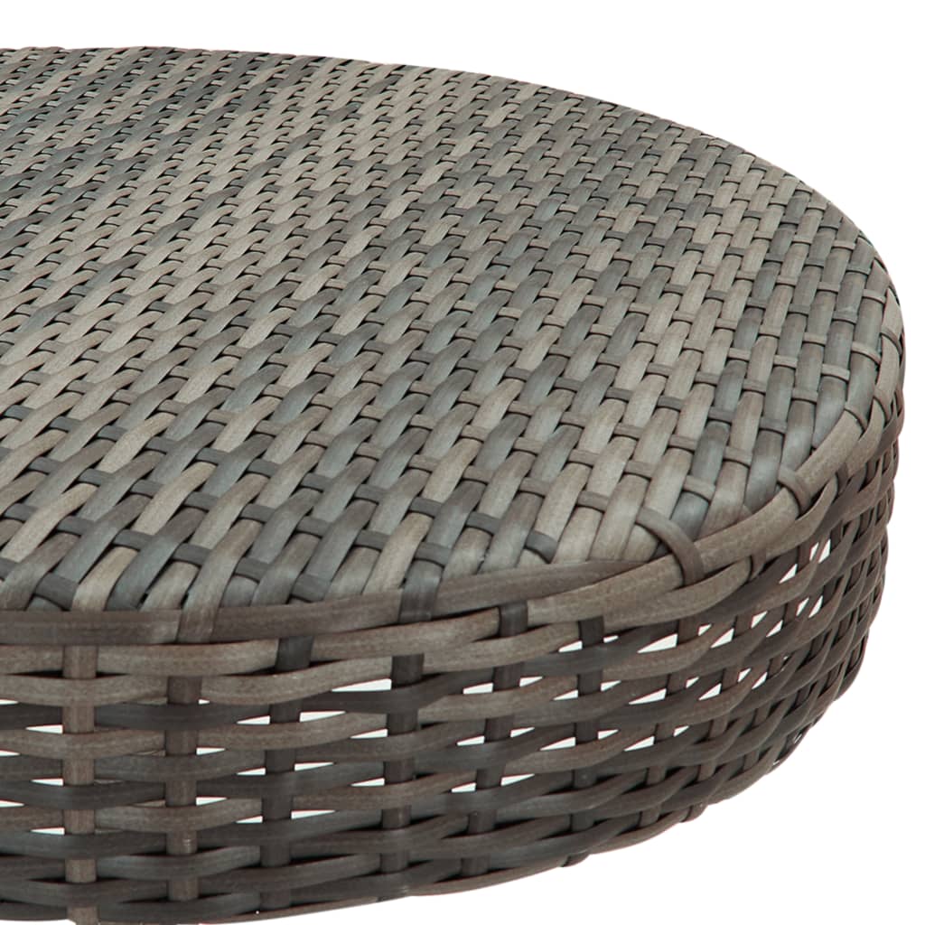 3-Tlg. Gartenbar-Set Mit Kissen Poly Rattan