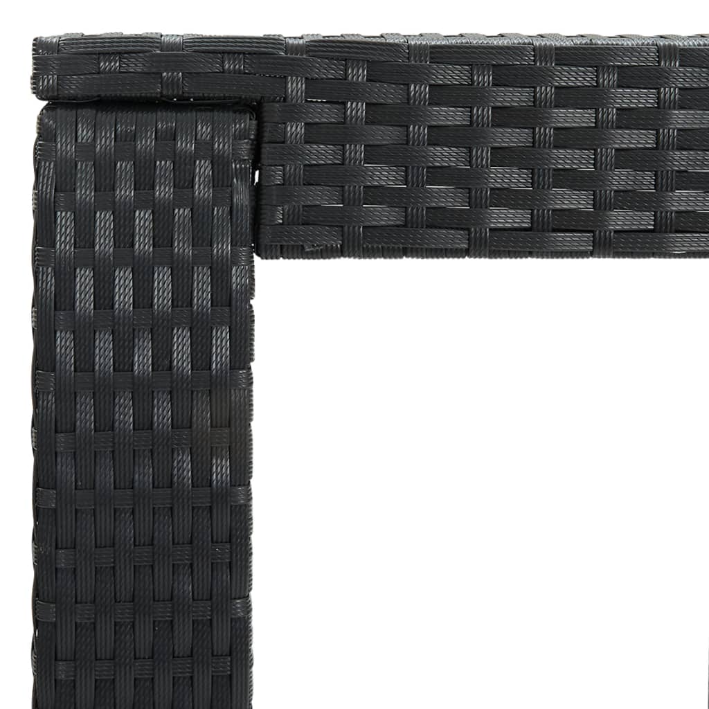 5-Tlg. Gartenbar-Set Mit Kissen Poly Rattan