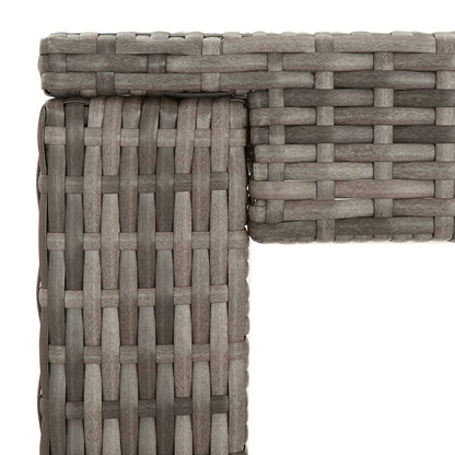 5-Tlg. Gartenbar-Set Mit Kissen Poly Rattan