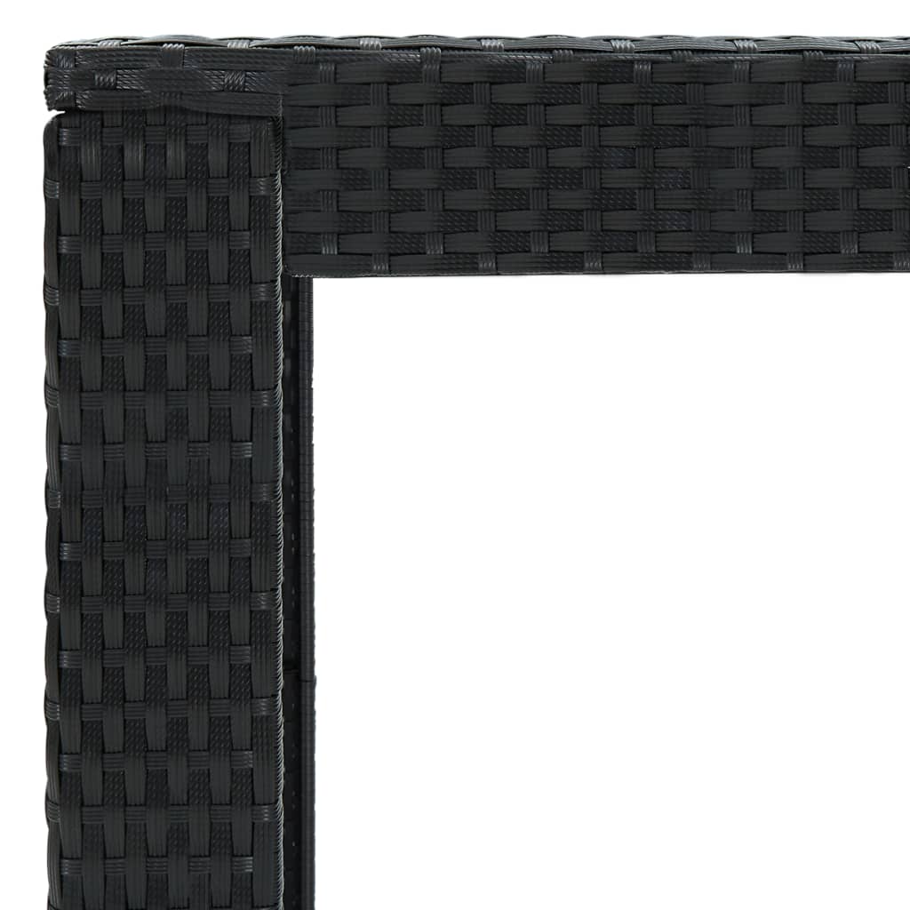 5-Tlg. Gartenbar-Set Mit Kissen Poly Rattan