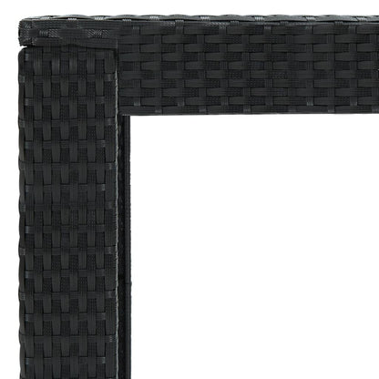 7-Tlg. Gartenbar-Set Mit Kissen Poly Rattan