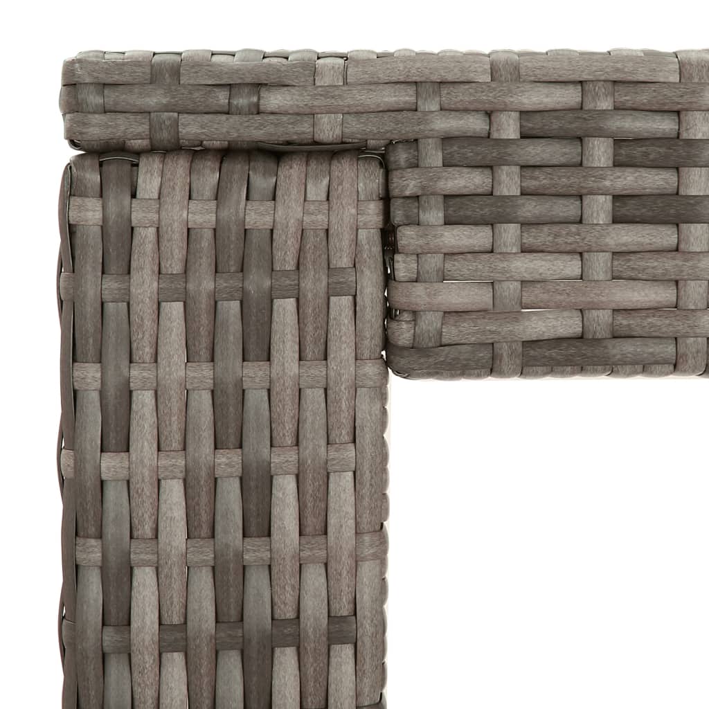 5-Tlg. Gartenbar-Set Mit Kissen Poly Rattan