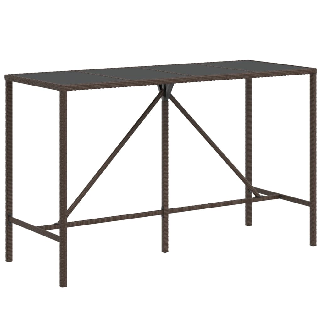 9-Tlg. Gartenbar-Set Mit Kissen Poly Rattan