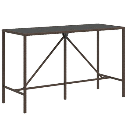 9-Tlg. Gartenbar-Set Mit Kissen Poly Rattan