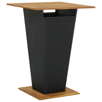 5-Tlg. Gartenbar-Set Mit Kissen Poly Rattan
