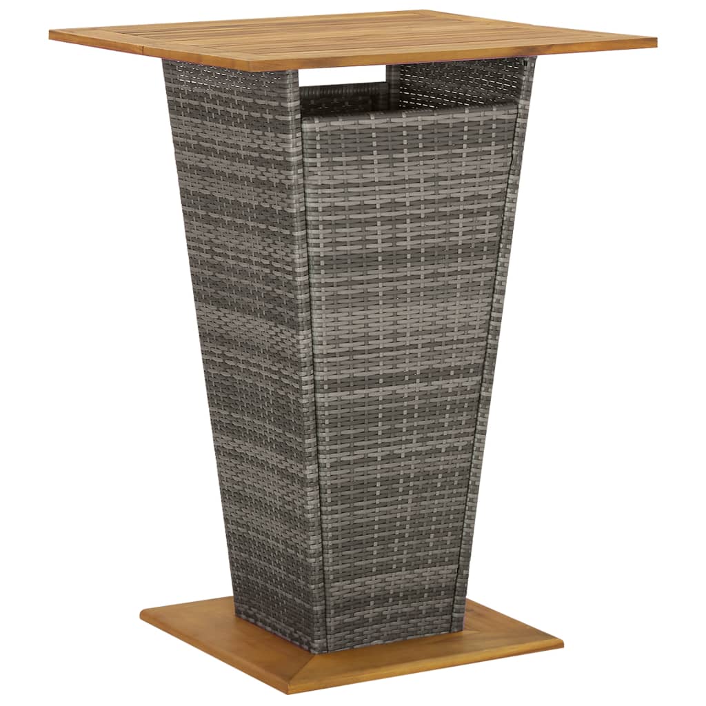 5-Tlg. Gartenbar-Set Mit Kissen Poly Rattan