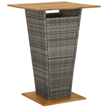 5-Tlg. Gartenbar-Set Mit Kissen Poly Rattan