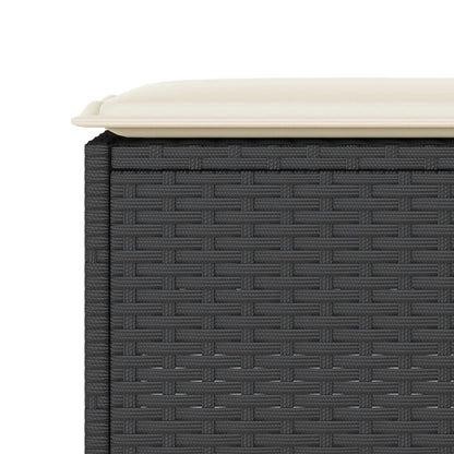 5-Tlg. Gartenbar-Set Mit Kissen Poly Rattan