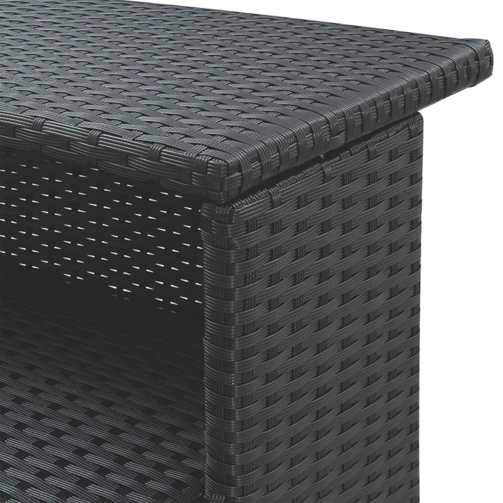 5-Tlg. Gartenbar-Set Mit Kissen Poly Rattan