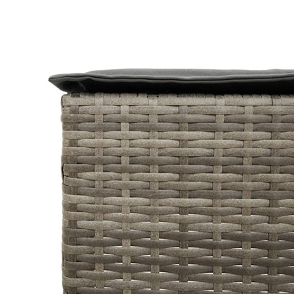 5-Tlg. Gartenbar-Set Mit Kissen Poly Rattan