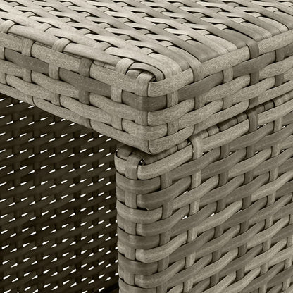5-Tlg. Gartenbar-Set Mit Kissen Poly Rattan