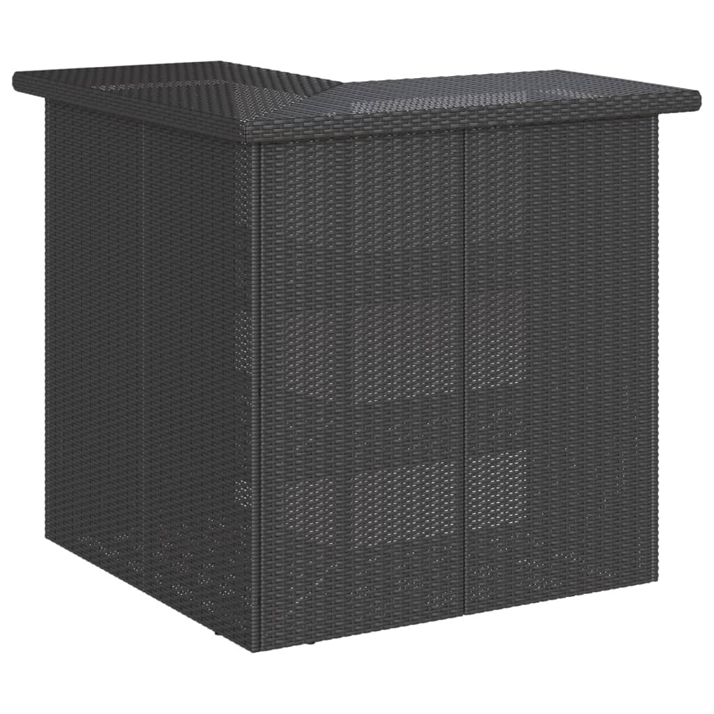 5-Tlg. Gartenbar-Set Mit Kissen Poly Rattan